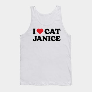 I Heart Cat Janice v2 Tank Top